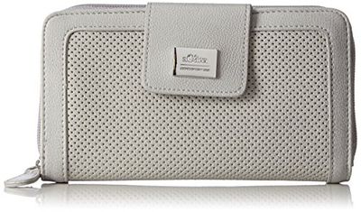 s.Oliver (Bags Perforated 39.604.93.3515 Damen Geldbörsen 19x11x1 cm (B x H x T), Gris Dove Grey 9120, 19x11x1 cm (B x H x T)