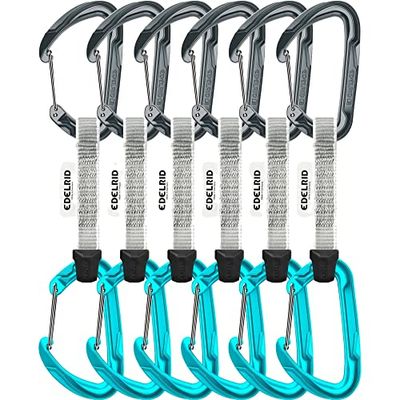 EDELRID Expressset Pure Wire Set Sixpack, Slate-icemint