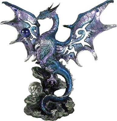 Nemesis Now Figurine Dragon Bleu Protecteur 26 cm