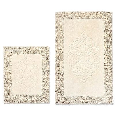 Set de tapis de bain (2 pièces) crème
