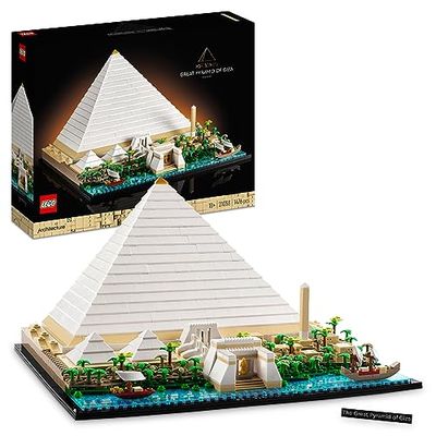 LEGO Architecture Grote Piramide van Gizeh, Egypte Model Bouwpakket voor Volwassenen, Creatieve Hobby voor Verzamelaars, Leuk Cadeau voor een Man of Vrouw 21058