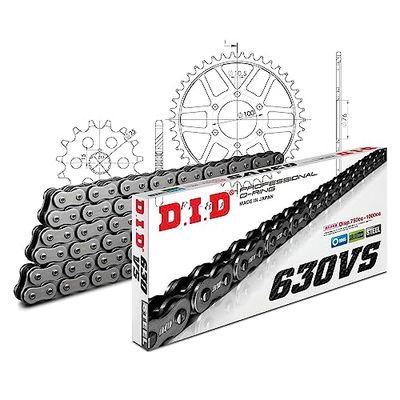 Kettingset DID staal 630VS / 96 klinkslot voor Suzuki GSX GS E 1000/1100 cc Bj. 1978-1987