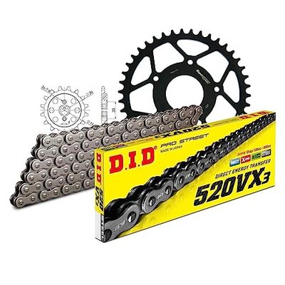Kettingset DID staal 520VX3 / 108 klinkslot voor Cagiva Super City 125 cc Bj. 1992-2006