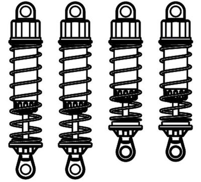 Jamara Jamara505133 Achter/Front Demper Lichtbak Pack voor Algemene Buggy (4-delig)