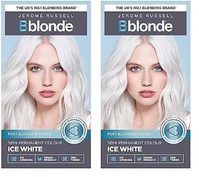 Bblonde/Jerome Russell Semi-Permanent Toner Ice White, 160 g (Pack of 2)