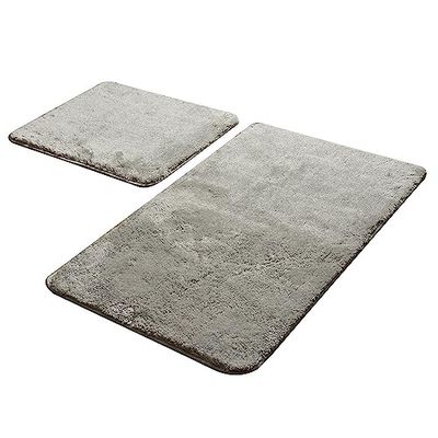 Ensemble de tapis de bain (2 pièces) gris
