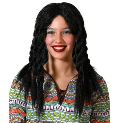 Perruque noire dreadlocks