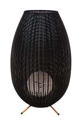 Lucide COLIN IP44 - wiederaufladbare Stehlampe Außen - Akku/Batterie - LED Dim. - 1x3W 3000K - IP44-3 StepDim - Schwarz
