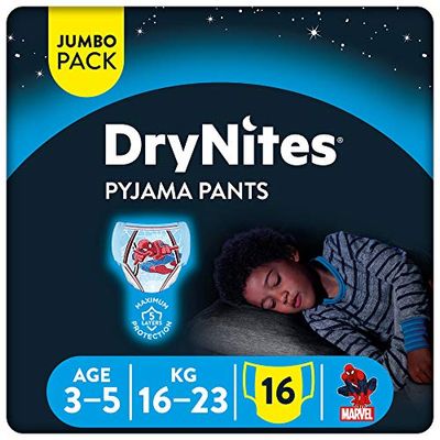 Huggies - Dry Nites - 3-5 ans - Garçon - 16 Couches