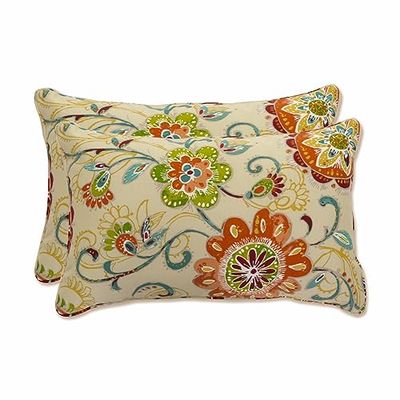 Pillow Perfect Fanfare Sonoma - Cuscini per esterni e interni, 2 pezzi, multicolore