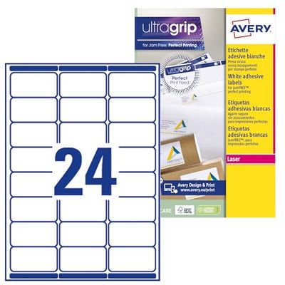 Avery Étiquettes Adresse Autocollantes Blanches 360 Pièces 63,5 x 33,9 mm L7159-15