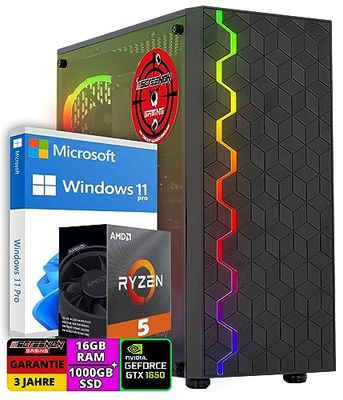 ScreenOn - Ryzen 5 5600G - 1TB M.2 SSD - GTX 1650 - Game PC A40115 - WiFi