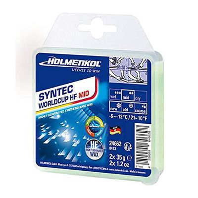 Holmenkol Syntec WorldCup HF Mid Cire de Ski Neutre pour Adulte 2 x 35 g