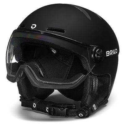 Briko, Helmet, uniseks, volwassenen, mat zwart, XL