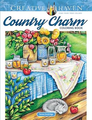 Creative Haven Country Charm Coloring Book