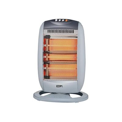Halogeen-warmtestraler, 1200 W, 3 stangen, draaggreep, stil, oscillatie 70 graden