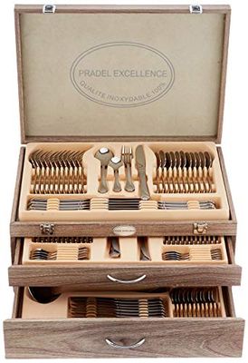 Pradel Excellence D635C-113 - Talheres combinadas, aço inoxidável, prateado