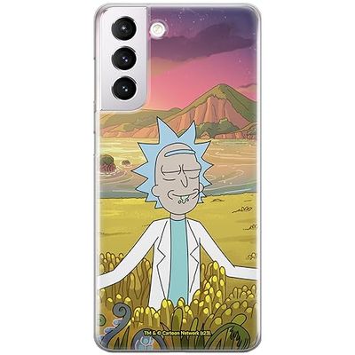 ERT GROUP mobiltelefonfodral för Samsung S21 PLUS originalt och officiellt licensierat Rick and Morty mönster Rick & Morty 047 anpassad till formen på mobiltelefonen, fodral tillverkad av TPU-plast