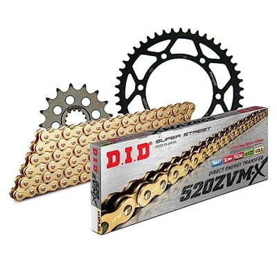 Kettingset DID staal 520ZVM-X / 112 klinkslot voor Yamaha XTZ A Super Tenere 750 cc Bj. 1989-1997