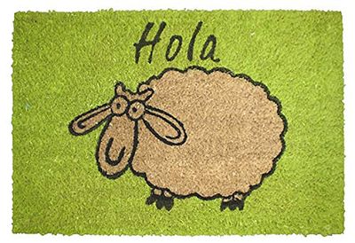 TARRÉS TRA 91180020 15 Felpudo Coco Fun 40 x 60 cm 100% Coco Oveja Hola