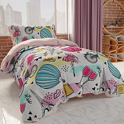 PETTI Artigiani Italiani - Copripiumino Singolo 150x200, Sacco Copripiumino Singolo, Copripiumino Bambina, Copripiumino per la Cameretta, 100% Made in Italy