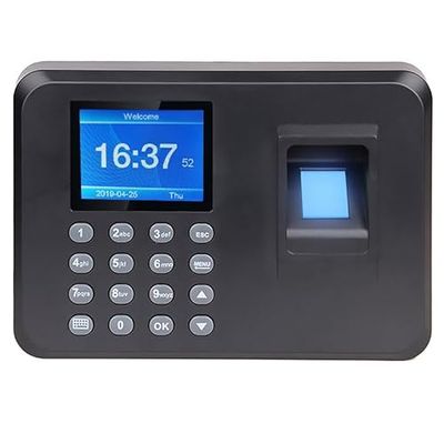 Grabadora de Registro para Empleados, Máquina Fichar de Asistencia Biométrica, Seguimiento de Tiempo de Huellas Dactilares y Contraseña, Control Horario Empleados, HDWR FTR01