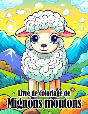 Livre de coloriage de mignons moutons: Pages de coloriage attrayantes mettant en vedette