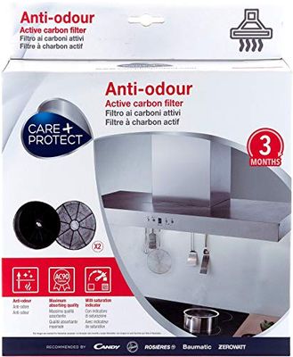 CARE + PROTECT Filtres de Hotte à Charbon Actif Anti-odeur Compatibles type 145 35602057