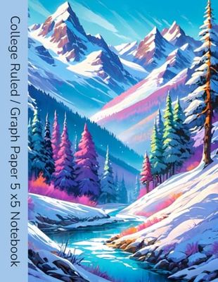 The Seasons Series: Winter. College Ruled and Graph Paper 5 x 5 Notebook.: This 122-page 11 x 8.5 notebook contains 60 pages of college-ruled lined paper and 60 pages of 5 x 5 graph paper.