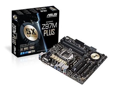 ASUS Intel LGA1150 Socket Z97 M-Plus HDMI Micro-ATX Motherboard