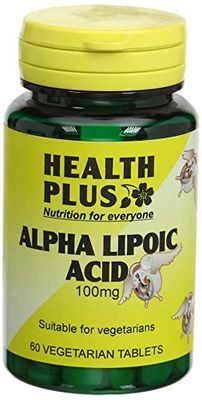 Health Plus Alpha Lipoic Acid 100mg Antioxidant Supplement - 60 Tablets