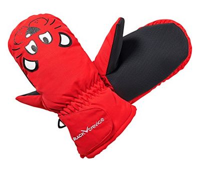 Black Crevice BCR122291, Guanti. Bambino, Colore: Rosso, M