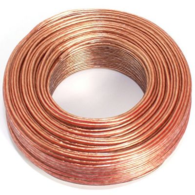 Luidsprekerkabel 2x0,50mm2-50m - transparant - CCA - audiokabel - luidsprekerkabel