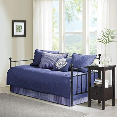 Madison Park Quebec 6 Piece Daybed Set Navy Daybed