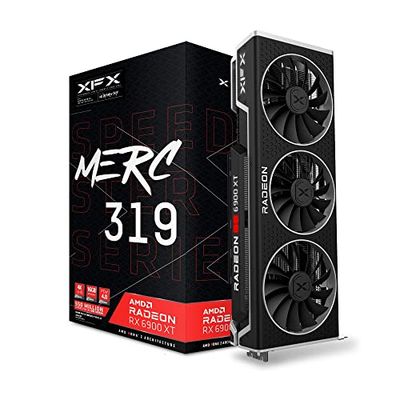 XFX Speedster MERC319 Radeon RX 6900XT Black Gaming Carte Graphique avec 16GB GDDR6, AMD RDNA™ 2 (RX-69XTATBD9)