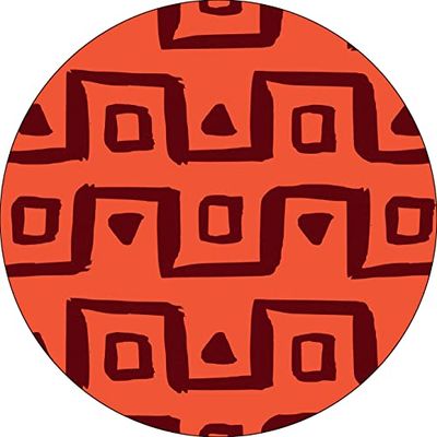 Bonateks, Round Digital Printed Mouse Pad, Non-Slip Base, for Office and Home, Diameter:22cm
