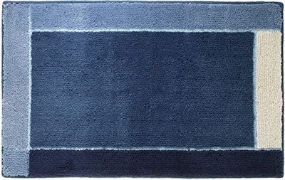 Sealskin Roma Tappetino da Vasca, Acrilico, Blu, 55 x 1.5 x 85 cm