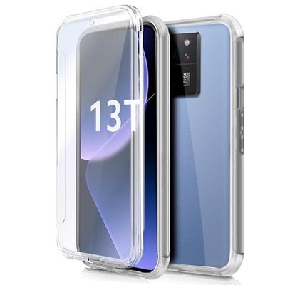 Custodia Cool Silicone 3D per Xiaomi 13T / 13T Pro (Trasparente Frontale + Posteriore)