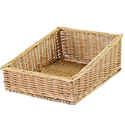 Vacchetti Cesta espositore Vimini Rettangolare, Multicolor, Medio