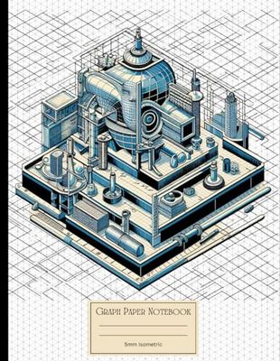 Graph Paper Composition Notebook 5 mm Isometric: Vintage Applied Science Engineering Aesthetic for School, College, Office, Work