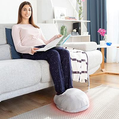 InnovaGoods® Elektrische Voetenwarmer, ergonomisch en draagbaar ontwerp, 3 instelbare temperatuurniveaus, 1,5 meter stroomkabel, Verwarmt je voeten in enkele seconden, Ideaal voor de winter.