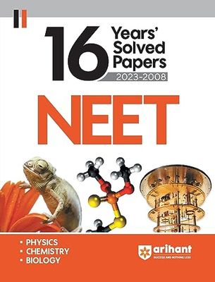 16 Years' NEET Solved Papers 2023-2008
