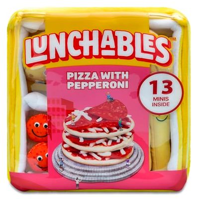 iscream Kraft Lunchables Package 11" x 11" Pillow Set with Mini Pizza Fixings Pillows