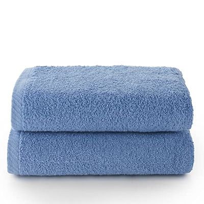 Top Towel Set van 2 handdoeken, badhanddoeken, kleine handdoeken, 100% katoen, 400 g/m², afmetingen 30 x 50 cm