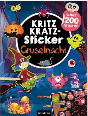 Kritzkratz-Sticker - Gruselnacht: Über 200 Sticker