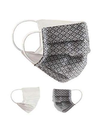 Community Masks 2-pack set unisex makeshift mask reversible mouth protection mask mouth and nose protection reversible mask with print cotton BCI washable