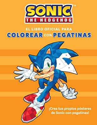 Sonic Hedgehog Libro Oficial para COLOREAR CON PEGATINAS