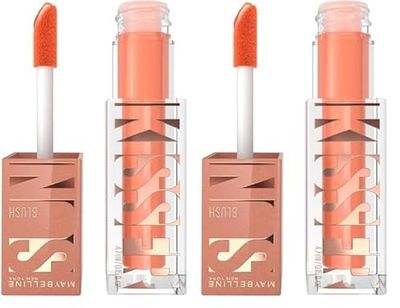 Maybelline New York, SUNKISSER, Multi-Purpose Illuminating Liquid Blush, Blush, Highlighter and Bronzer, Healthy Glow, Tanned Complexion, Glowy Makeup, Shade: Uptown Glow - 4.7 ml (Pack of 2)