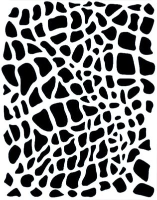 Eulenspiegel- Reptile Plantilla de pintura facial, animal print, Multicolor, 1 piece (109366)