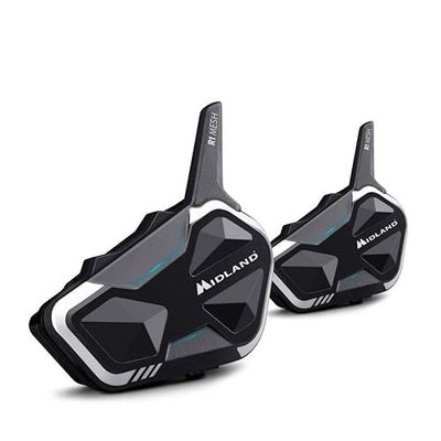 Midland R1 Mesh Intercom z technologią hybrydową Bluetooth i Mesh i wprowadza R1 Mesh Nowy wygląd i poczucie, najlepsza technologia, uproszczony interfejs użytkownika, magnetyczny system mocowania